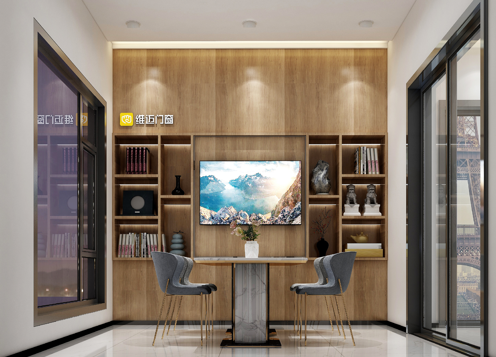 廣州展廳設(shè)計公司唯邁門窗-店鋪設(shè)計